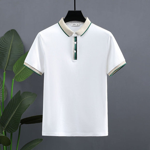 Polo hombre algodón contraste estilo clásico - Luis