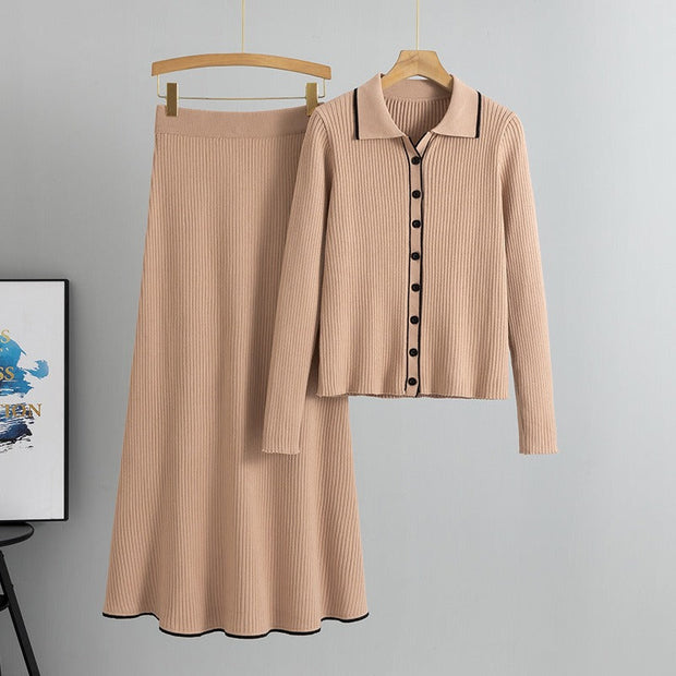 Conjunto falda punto mujer - Maelis