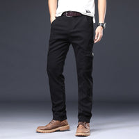Pantalones cargo para hombre algodón elástico estilo recto - Lucas