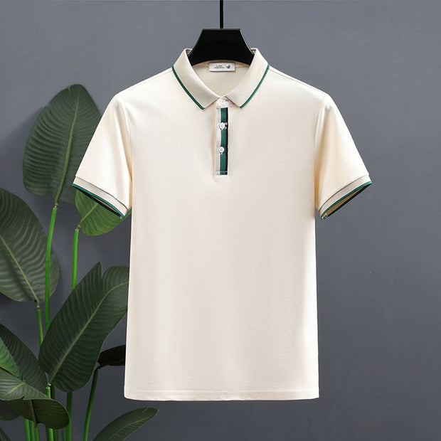 Polo hombre algodón contraste estilo clásico - Luis