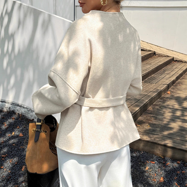 Chaqueta envolvente con cinturon para mujer - Bitia