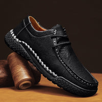 Zapatos casuales para hombre de cuero sintético costura artesanal - Ernesto