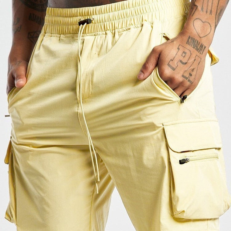 Pantalón corto para hombre bolsillos cargo estilo casual - Malik