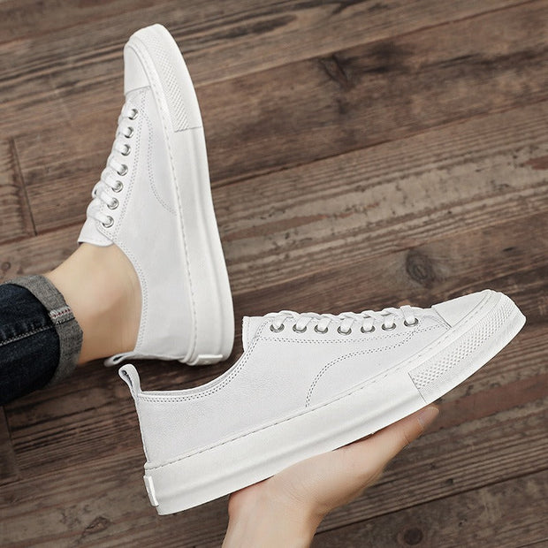 Zapatillas para hombre de cuero sintético punta blanca estilo urbano - Yago