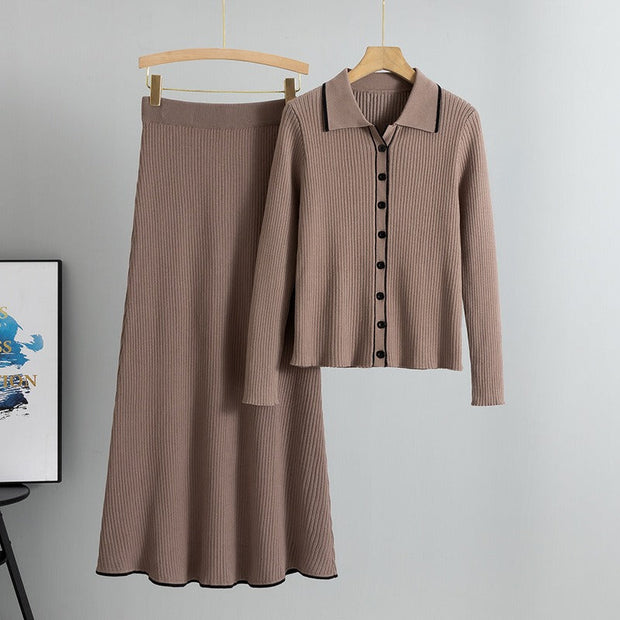 Conjunto falda punto mujer - Maelis