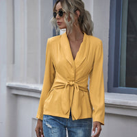Blazer mujer con cinturón frontal - Collie
