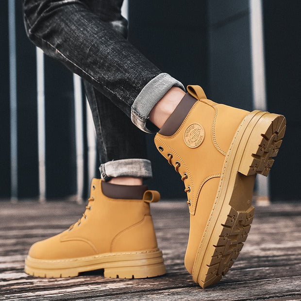 Botas altas para hombre de cuero sintético con suela gruesa estilo urbano - Elías