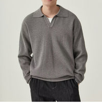 Suéter polo de punto para hombre - Mervik