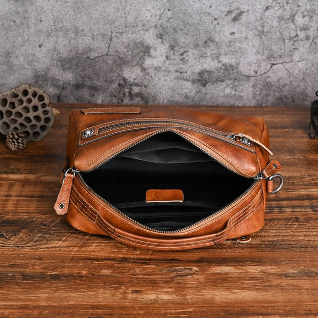 Bolso de mano hombre piel sintética diseño urbano compacto - Laurent