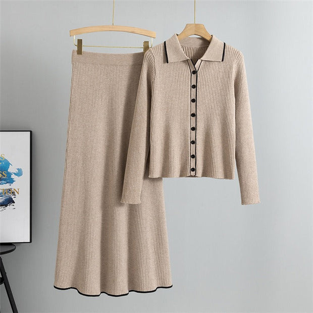 Conjunto falda punto mujer - Maelis