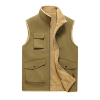 Chaleco hombre forro polar multibolsillos estilo outdoor - Owen