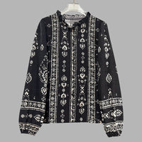Blusa mujer algodón bordado estilo bohemio - Solène