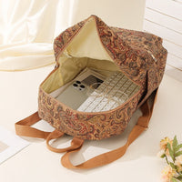 Mochila tela estampada capacidad amplia estilo vintage - Francis