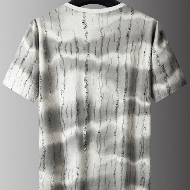 Camiseta estampada efecto desgastado para hombre - Gaspard