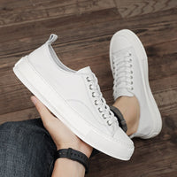 Zapatillas para hombre de cuero sintético punta blanca estilo urbano - Yago