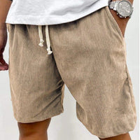 Pantalones cortos hombre pana casual tiro medio relajado - Eland