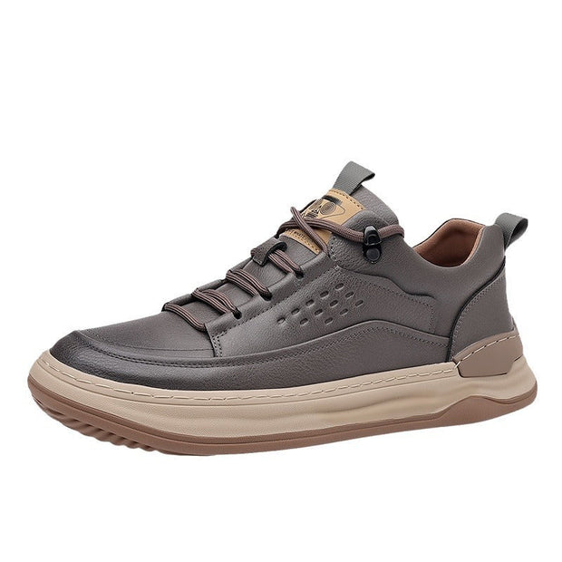 Zapatillas casuales para hombre de cuero sintético con cordones elásticos - Édgar