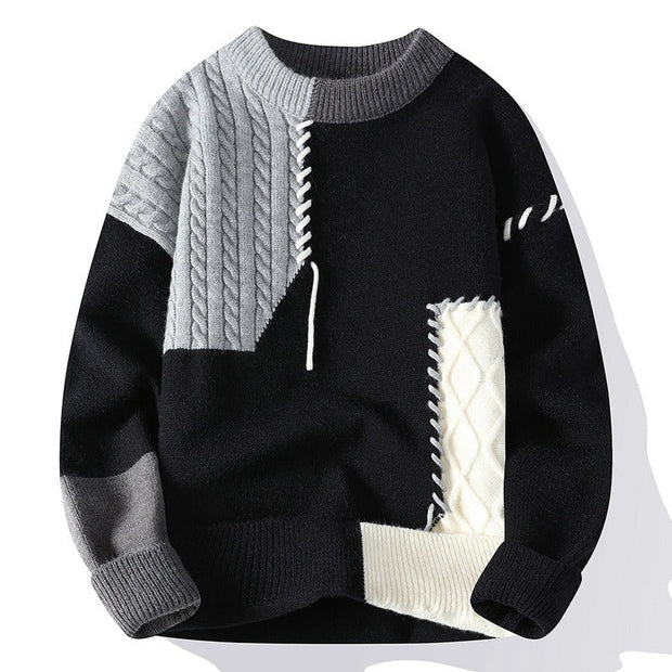 Suéter patchwork hombre - Renloch
