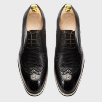 Zapatos derby hombre cuero calado estilo clásico - Humberto