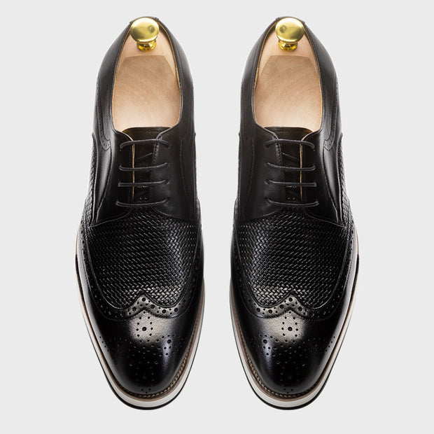 Zapatos derby hombre cuero calado estilo clásico - Humberto