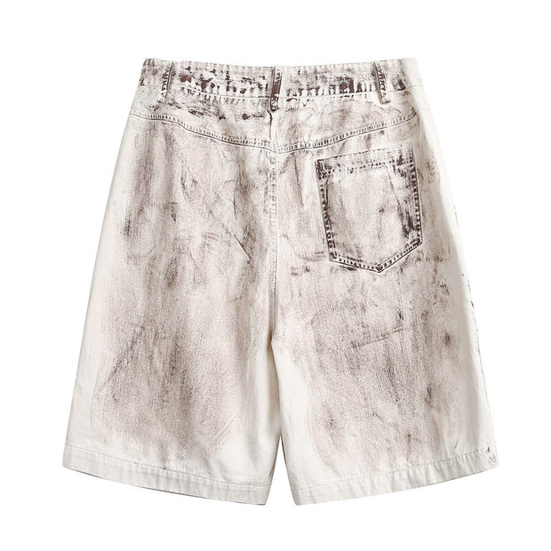 Pantalones cortos para hombre de algodón lavado estilo cargo - Marc