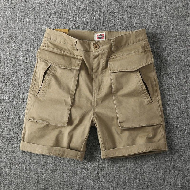 Pantalones cortos para hombre algodón bolsillos cargo estilo casual - Erik