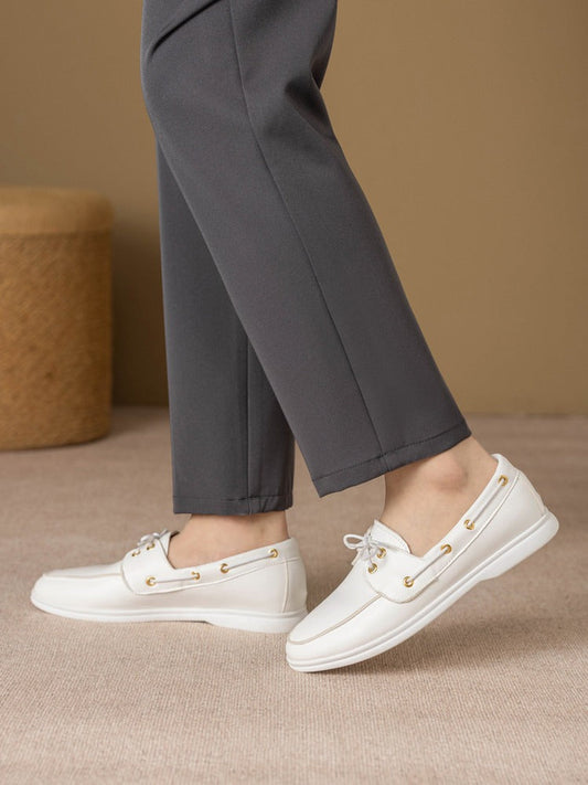 Mocasines de hombre en piel sintética con detalle de cordones - Carlos