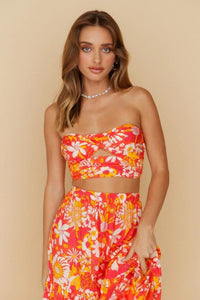Conjunto con escote estampado Mirna