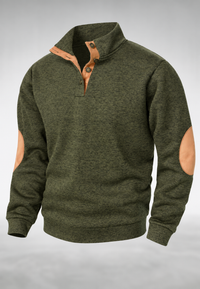 Jersey de hombre con cuello alto y botones - James