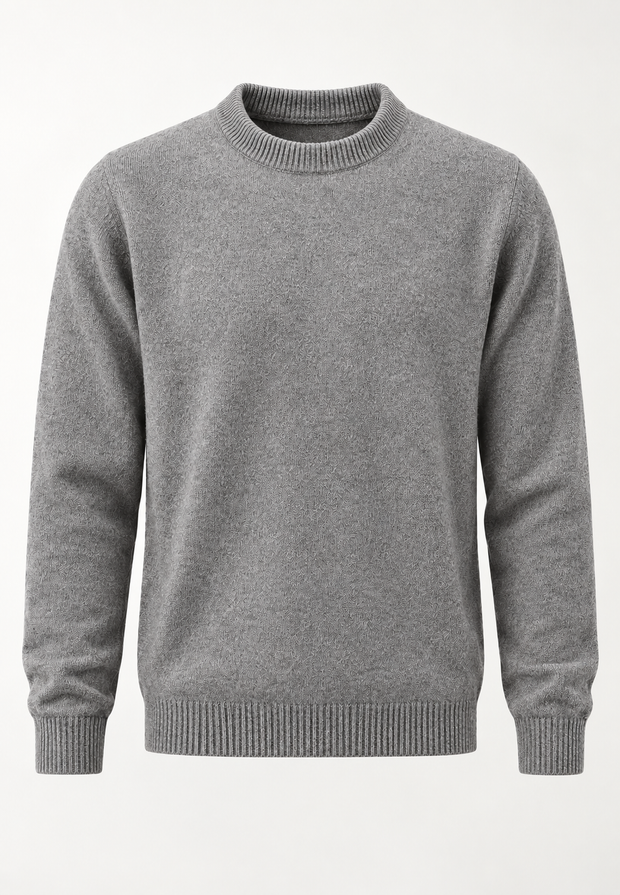 Jersey hombre cuello redondo punto liso manga larga - Dorian