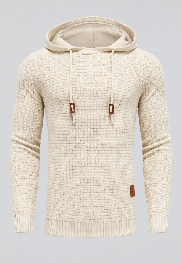 Jersey hombre punto texturizado capucha ajustable - Ciro