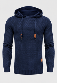Jersey hombre punto texturizado capucha ajustable - Ciro