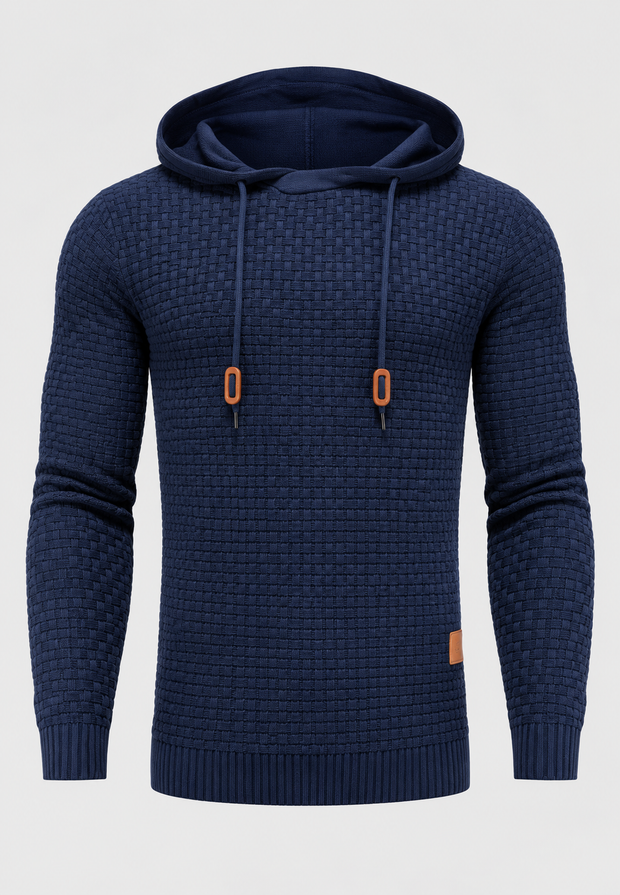 Jersey hombre punto texturizado capucha ajustable - Ciro