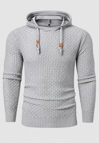 Jersey hombre punto texturizado capucha ajustable - Ciro