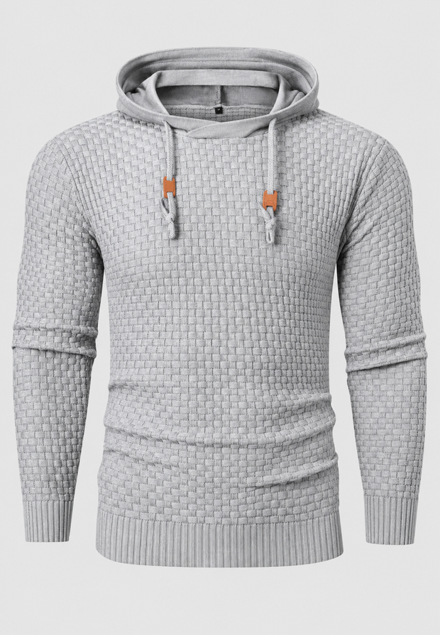 Jersey hombre punto texturizado capucha ajustable - Ciro