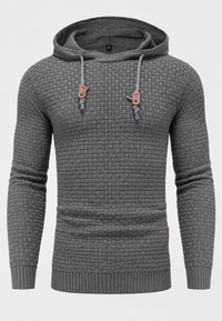 Jersey hombre punto texturizado capucha ajustable - Ciro