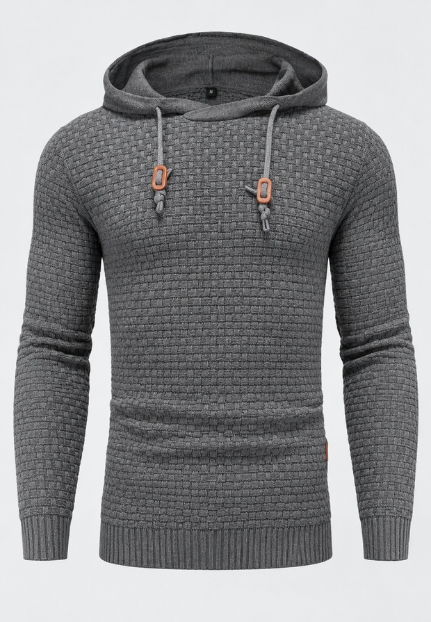 Jersey hombre punto texturizado capucha ajustable - Ciro