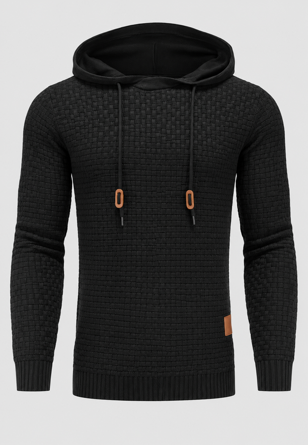 Jersey hombre punto texturizado capucha ajustable - Ciro
