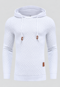 Jersey hombre punto texturizado capucha ajustable - Ciro