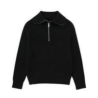 Jersey mujer rayas media cremallera cuello alto - Holly
