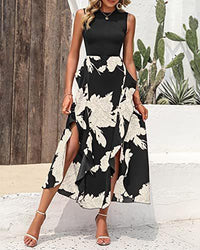 Salara - Elegante vestido partido con estampado floral
