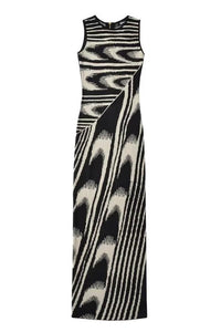 Kay - Maxi vestido de punto con escote redondo