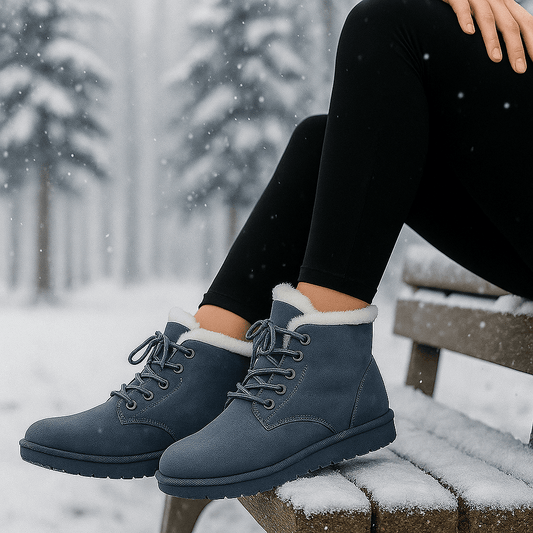 Botas invernales con acabado aterciopelado - Alvine