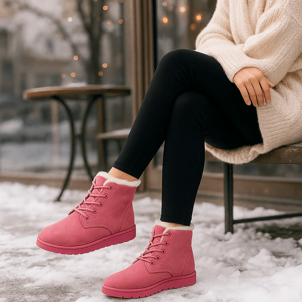 Botas invernales con acabado aterciopelado - Alvine