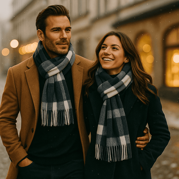 Bufanda para hombre de mezcla cálida y clásica - Emeric