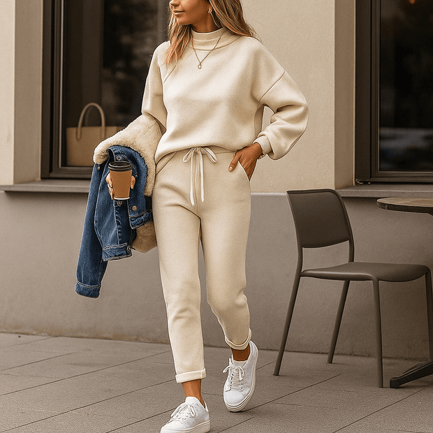 Conjunto para mujer de dos piezas efecto punto - Ameline