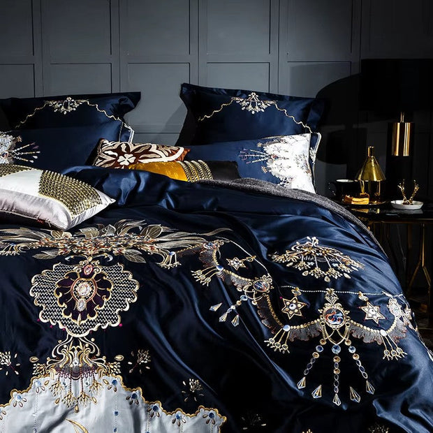 Juego de cama de algodón egipcio