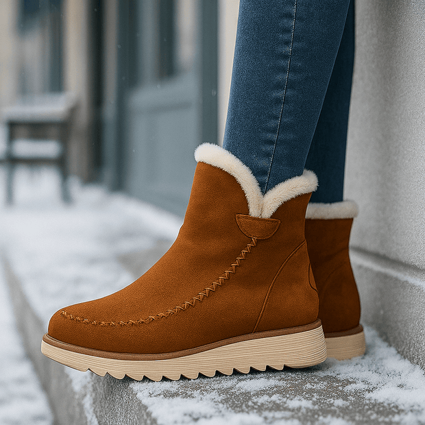 Botines para mujer de efecto afelpado - Olyane