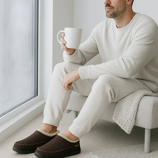 Zapatillas de casa para hombre efecto afelpado - Ervian