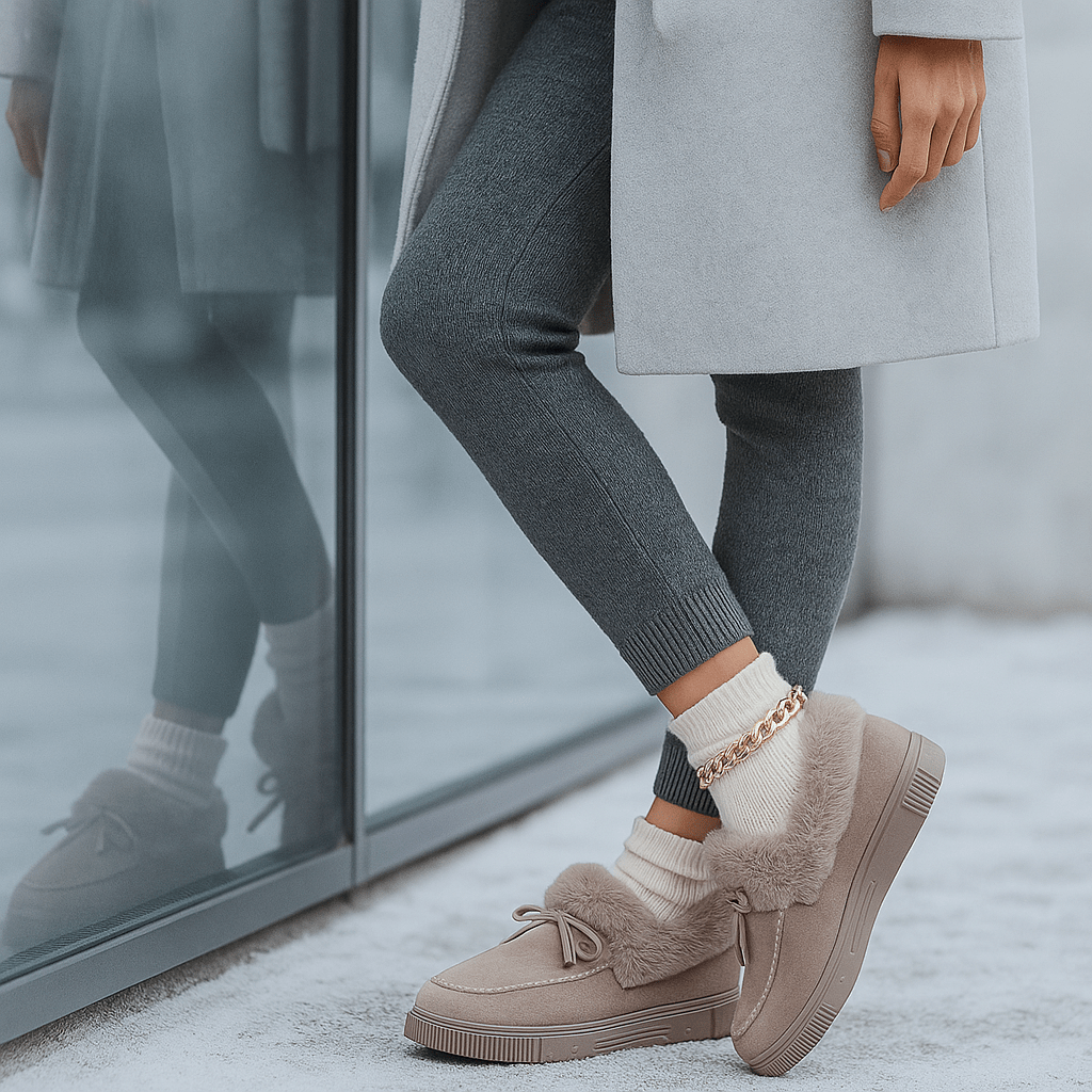 Mocasines para mujer de efecto afelpado - Esmira